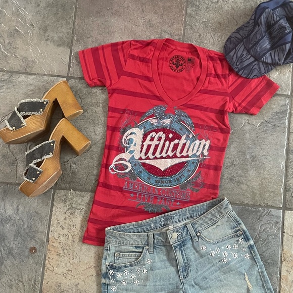 FOREVER THRILL platform denim heeled sandals - Picture 4 of 15